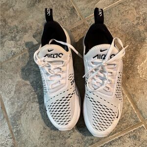 Nike Air Max 270 White and Black Sneakers